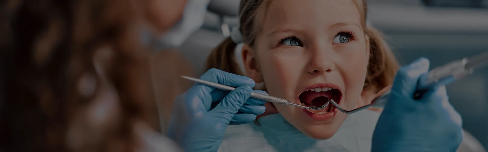 Child having a dental check-up
