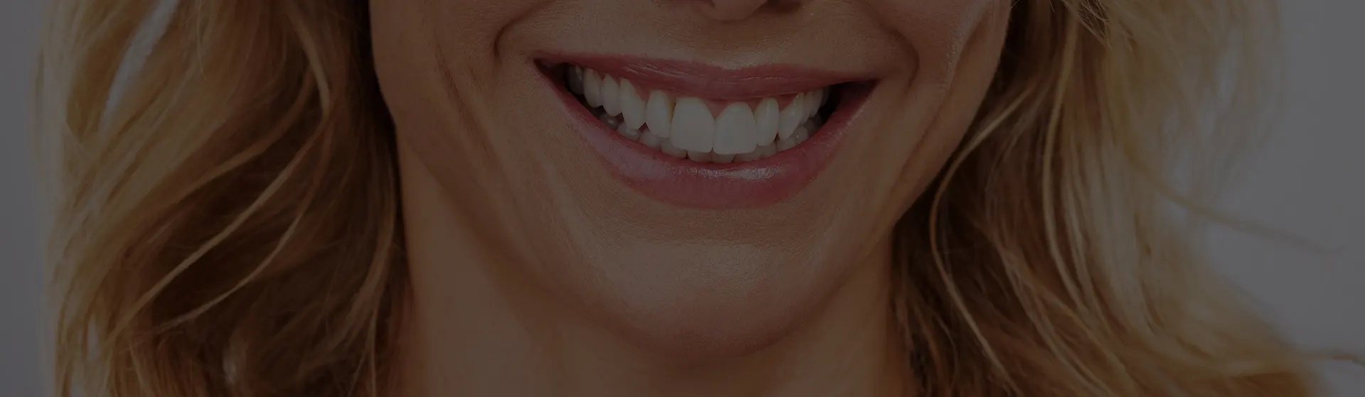 Close-up of a woman’s bright smile